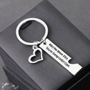 2pcs Romantic Lover Key Chain Set Lettering Fashion Keyring Pendant Jewelry