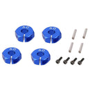 8Pcs/Set 1/10 Wheel Hex Drive 12mm w/ Pins Screws for Axial SCX10 HSP Blue