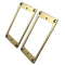 2 Pcs Metal Flat  Pickup Mounting Ring Set For Electric Guitar Spare Part - 2mm
