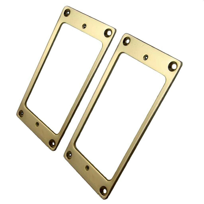 2 Pcs Metal Flat  Pickup Mounting Ring Set For Electric Guitar Spare Part - 2mm