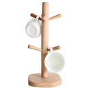 Wood Kitchen Storage Rack Mug Rack Tree Removable Bamboo Mug Stand Storage