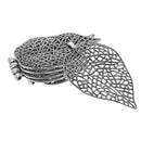6Pcs Alloy Hollow Filigree Leaf Pendants Charms Connector for Jewelry Making