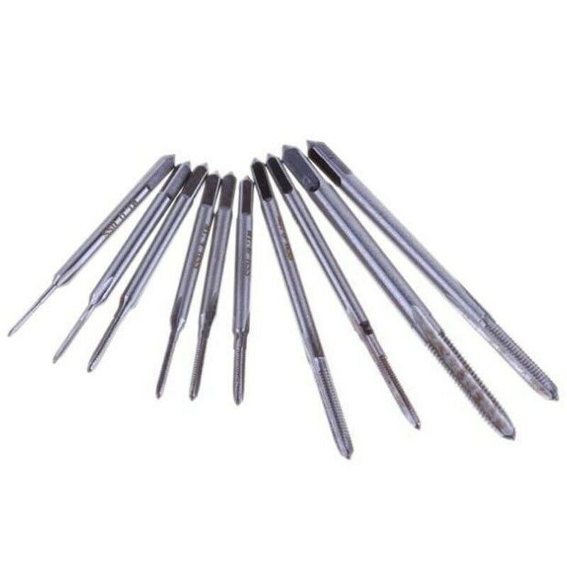 11Pcs/Set Mini Screw Tap Set Hand Tap Thread Wire Tapping Threading Taps At T8O1