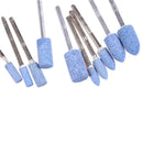 10x 4-10mm Abrasive Mounted Stone Grinding Burr Wheel For Grinder Rotary Tool Z