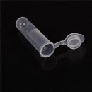 30x Plastic Centrifuge Lab Test Tube Vial Sample Container Bottle with Cap  JR