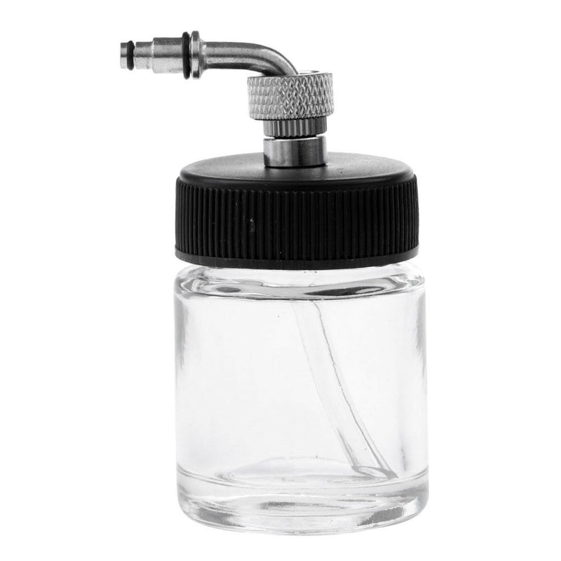 Professional Clear Dual-Action Side-Pot Airbrush Glass Bottle Paint Cup 22CC