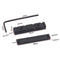 Adjustable Pom Nut Slotted for 4 Strings Bass Guitar Replacement Parts Blac