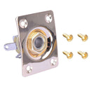 Golden Electric Guitar Rectangular Output Jack Plate for Guitar Bass Parts