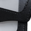 Faux Leather Horizontal Name Tag ID Work Badge Card Holder 10pcs Black R5Y7