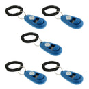 Pet Tainer Whistle Easy Puppy Training Obedience Agility Keyring Blue