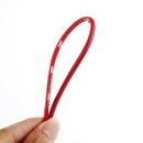5m Red Car Interior Door Crack Edge Line Insert Molding Trim Strip Decor Deluxe