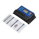 10A 12V 24V Auto work PWM Solar Charge Controller with LCD Dual USB 5V Outp B5W9