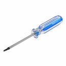 Blue Clear Plastic Handle 2mm x 75mm  Screwdriver Hand Tool