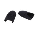 10pcs Nail Polish Remover Cap Manicure Tips UV Gel Clean Wrap Cover (Black)