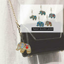 5Pcs Diy Full Special Shaped Diamond Painting Elephant Cartoon Keyring Keyc