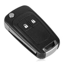 2 Button Car Key Shell Replacement for Chevy Buick Opel Blank Blade Key Fob Case