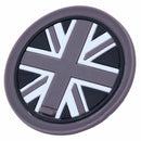Mini Auto Car Water Cup Bottle Holder Anti-slip Pad Mat 72mm  Black & gray