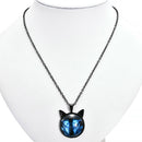 New Nordic Wiccan Wolf Necklace Wiccan Wolf Pendant Jewelry Necklace black