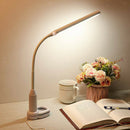 LED Lamp Clip On Book Reading Light Touch Control Brightness Adjustable