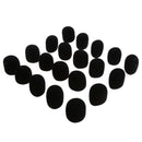 Microphone Windscreen Sponge Sponge Mik Lid, 20 Pieces (Black)