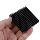 1pcs 60*60*10mm Black Aluminum Radiator Motherboard Chip HeatsinkOZ