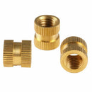 M3 x 5mm x 5mm Brass Cylindrical Knurled Threaded Insert Embedded Nut J6R3