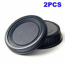 2x/set Plastic Rear Lens and Body Cap Cover for Pentax K PK Camera Black AU