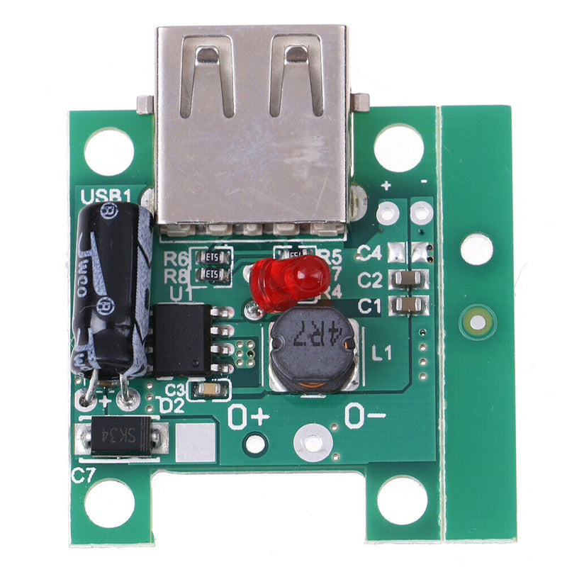 1Set DC-DC 4.5-20V 12V step down to 5V 2A USB solar panel charging controller Gn