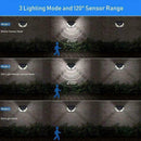 100 LED Solar Power Wall Light PIR Motion Sensor Waterproof Outdoor Garden Lamp