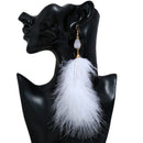 Fashion Statement Boho Tassel Earrings For Women Feather Earrings Fashion J