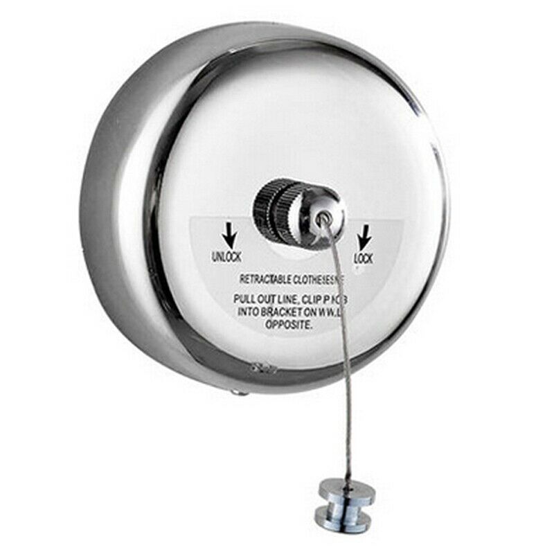 Invisible Clothesline Stainless Steel Perforated Household Wall Hanging Bal K7O3