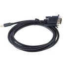 1.8M Thunderbolt Port Compatible Mini DP To VGA Male To Male Cable Adapter