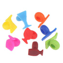8pcs Silicone Wine Glass Shape Wine Glass Marker Drinking Cup IdentifierS Gw