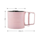 Stainless Steel Flour Sifter Handheld Powder Flour Sieve Icing Sugar Manual W2Z1