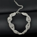 1* Elegant Women Crystal Rhinestone Infinity Bangle Bracelet Deluxe Jewelry Gift