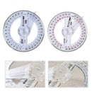 360 Degree Plastic Pointer Protractor Ruler Angle Finder Swing New Office A H8A1
