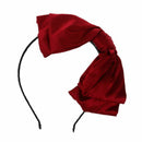 1X Sweet Cute Korea Style Big Bowknot Hair Band Bow Headband(Wine Red)