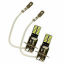 2x H3 6500K White 24-SMD 4014 LED Bulb Fog Light Driving W9G4 Conversion New