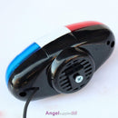 6 LED Bike Police Front Light Warning Siren Cycling Electric Horn Bell