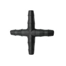 30 Pcs Hose Cross Straight Connector For 4/7 mm Hose 1/4 Inch Barb Barbed C