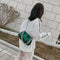 Women Chain Shoulder Bags PU Leather Cloud Party Clutch Handbag (Green)