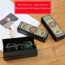 DIY Diamond Painting Sunglasses Case Portable Leather Glasses Storage Box
