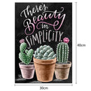 Cactus Round Diamond Painting Embroidery DIY Needlework Cross Stitch Set