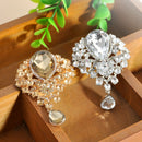 Large Fashion Drop Pendant Crystal Wedding Grace Lady Rhinestone Brooch Pin Hot~