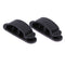 10Pcs Cable Cord Wire Line Organizer Plastic Clips Ties Fixer Holder Black