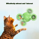 Cats Puzzle Turntable Windmill Ball Interactive Toys Pet Supplies (Green) A