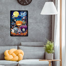 Animated Halloween Diamond Painting Full Round Drill Cross Stitch (W510)