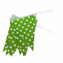 2.5m handmade Polka Dot Party Bunting Flags/Banners/Pennants Outdoor Decora