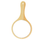 Natural Wood Frame Mirror Wooden Hand Mirror, Compact Size For Travel