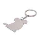 Cartoon Pink Mouse Keychain Decoration Bag Car Accessories Keyring Pendant GifTE